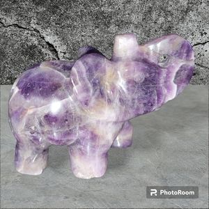 Natural Dream Amethyst Elephant